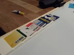 Card holder (for kitchen noticeboards)