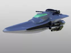 Combat Spaceship 3D model
