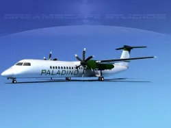 Dehaviland DHC-8 400 Paladino Charters 3D model