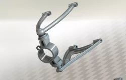 Double wishbone suspension arms