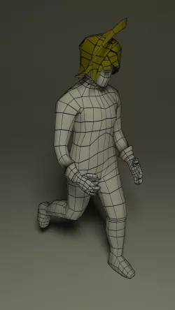 Fantasy male character 3D model