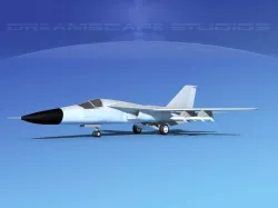 General Dynamics F-111 Aardvark Bare Metal 3D model