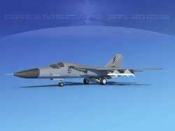 General Dynamics F-111 Aardvark V07 3D model