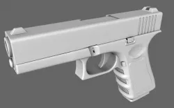 Glock 9 Handgun 3D model