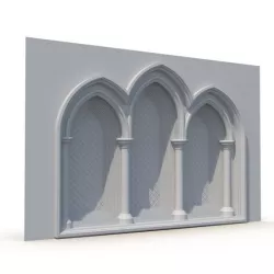 Gothic Window 010 3D model