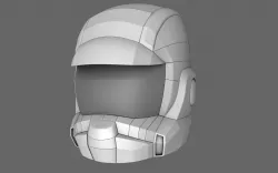 Halo Sci Fi Helmet 3D model