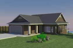 Home with Walkout Basement 3D model