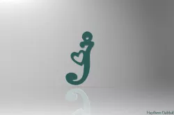 I letter Key chain