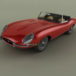 Jaguar E-Type Cabrio Mk1 3D model