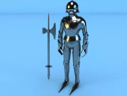 knight armor 3D model