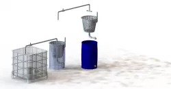 Large Particle Swirl Filter/ 200 Liter Barrel