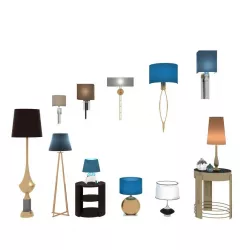 Lighing furniture set 3D model