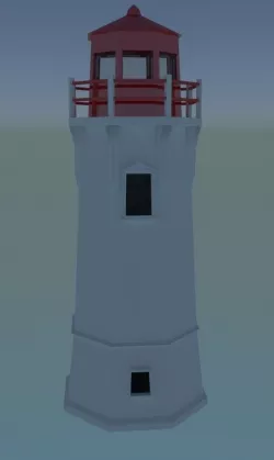 Low Poly Lighthouse Low-poly  3D model