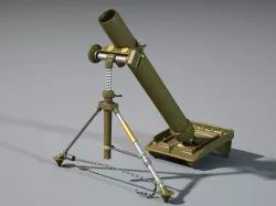 M2 MORTAR  3D model