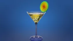 Martini glass Low-poly  3D model