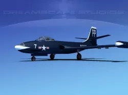 McDonnell F2H2 Banshee V02 3D model