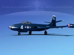 McDonnell F2H2 Banshee V04 3D model