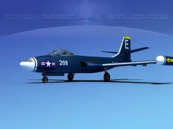 McDonnell F2H2 Banshee V06 3D model