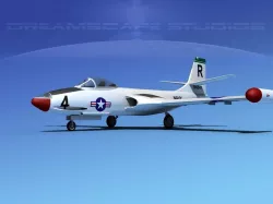 McDonnell F2H2 Banshee V08 3D model