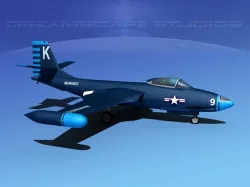 McDonnell F2H2 Banshee V11 3D model