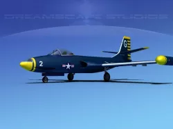 McDonnell F2H2 Banshee V12 3D model
