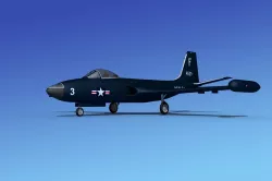 McDonnell F2H4 Banshee V01 3D model