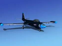 McDonnell F2H4 Banshee V03 3D model