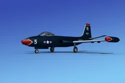 McDonnell F2H4 Banshee V04 3D model