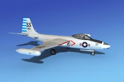 McDonnell F2H4 Banshee V12 3D model