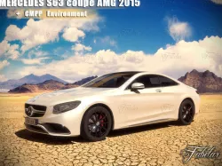 Mercedes S63 AMG 2015 and Environment 3D model