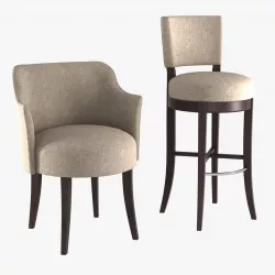 Morgan Pastille Chairs 3D model
