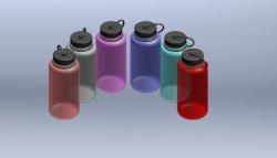 Nalgene 1L bottle cap strap repair by Open Hardware Designs, Download free  STL model