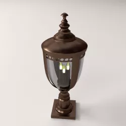 Post Lantern 3D model