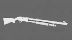 Pump Shotgun 3D model