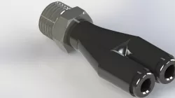 Push To Connect Fittingfor  5/32" Tube OD x 1/8 NPT Male Pipe