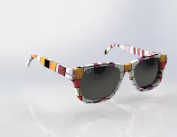 Rayban Wayfarer sunglasses 3D model
