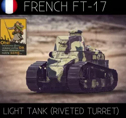 Renault FT17 French Light Tank 3D model
