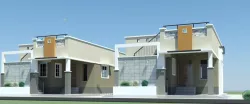 revit villa model elevation