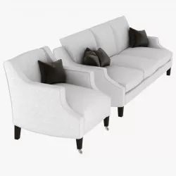 robert langford alice sofa and armchair 3D model