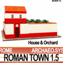 Roman Town House And Orchard Block 1 5 Low Poly 3D model