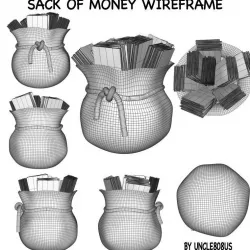 Sack Of Money 3D model
