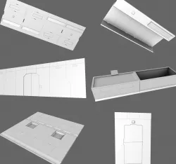Sci Fi Lab Interior Modular 3D model