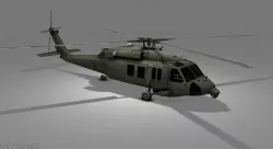 SH60 Helicopter Low-poly  3D model