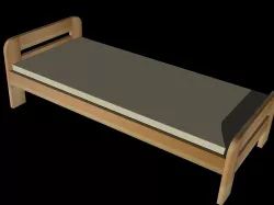 Single Bed 3D model
