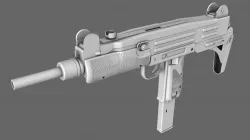 SMG UZI Machine Gun 3D model