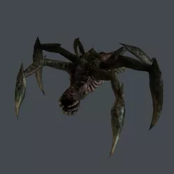 Space Alien Spider Low-poly  3D model