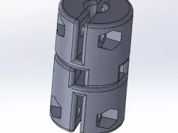 Spider Coupling 5mm stepper to 5mm threaded shaft