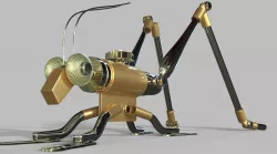 Steampunk Grasshopper 3D model