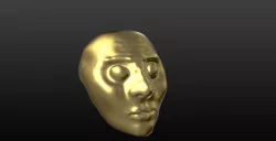 The Paint dipped head  - High Poly 3D model