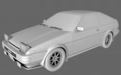 Toyota AE86 Sprinter Trueno 3D model